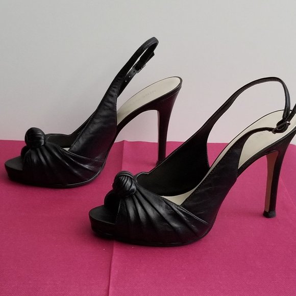 Nine West Slingback Peep toe Dress Platform Pump - Picture 2 of 8